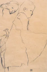 Deux jeunes filles endormies